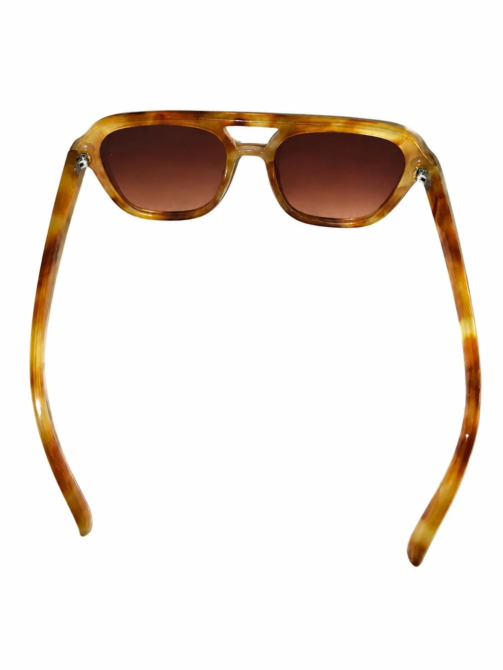 H&M Tortoise Shell Oversized Aviator Brown Gradient Sunglasses Retro